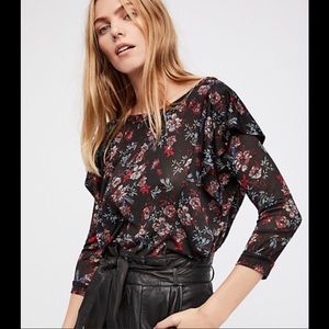 FREE PEOPLE Dock Street Floral Blouse NWT